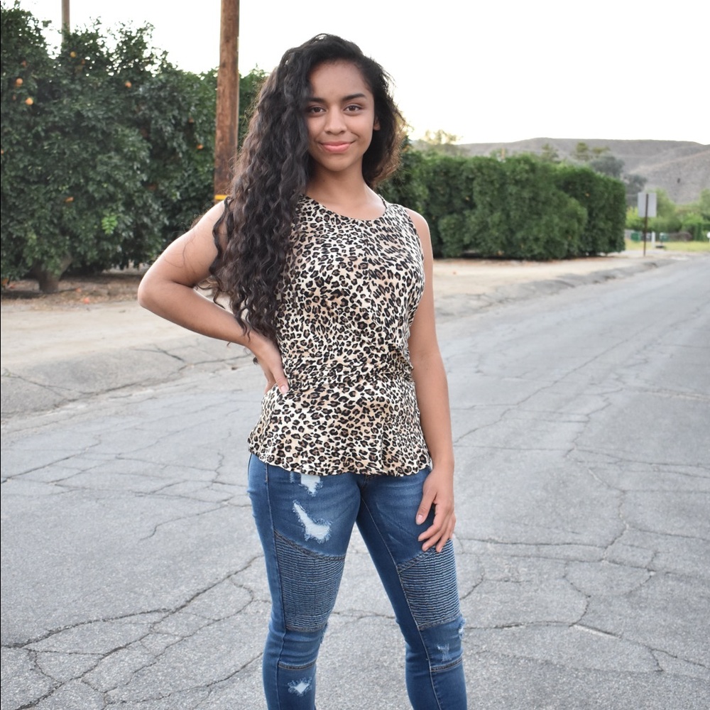 💫HOST PICK💫 Leopard Print Peplum Top